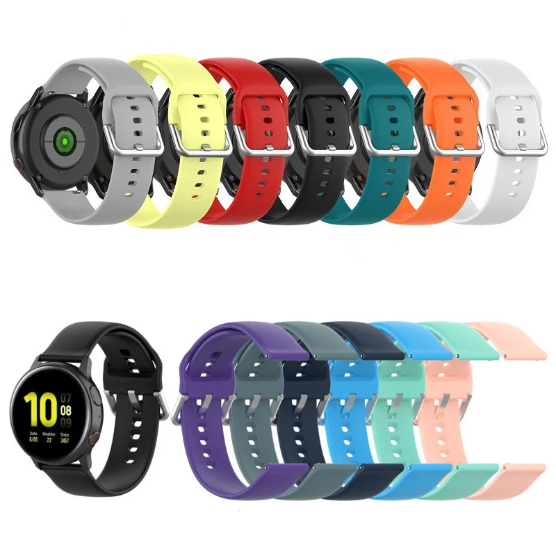 

Soft Silicone Straps For Amazfit GTS 3 GTR 3 Pro Solid Color Durable Drop Resistance Replacement Bracelet Fashion Watchbands