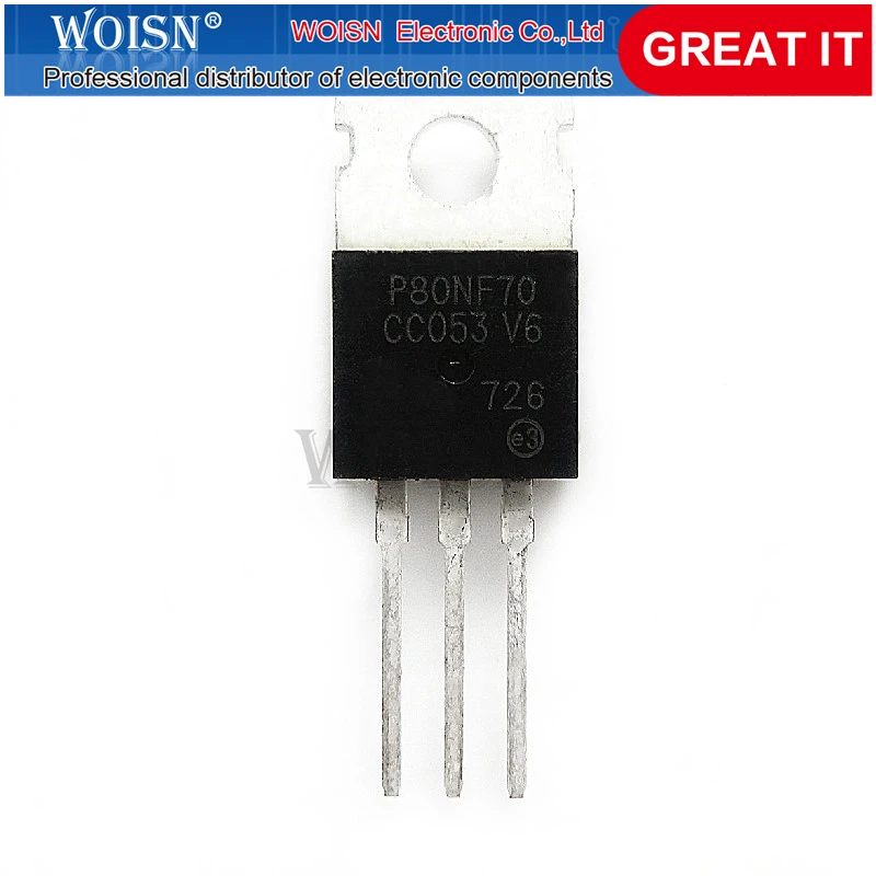 10 шт. STP80NF70 80NF70 220 контроллер МОП транзистора 80A 70V EMU оригинальный и аутентичный в