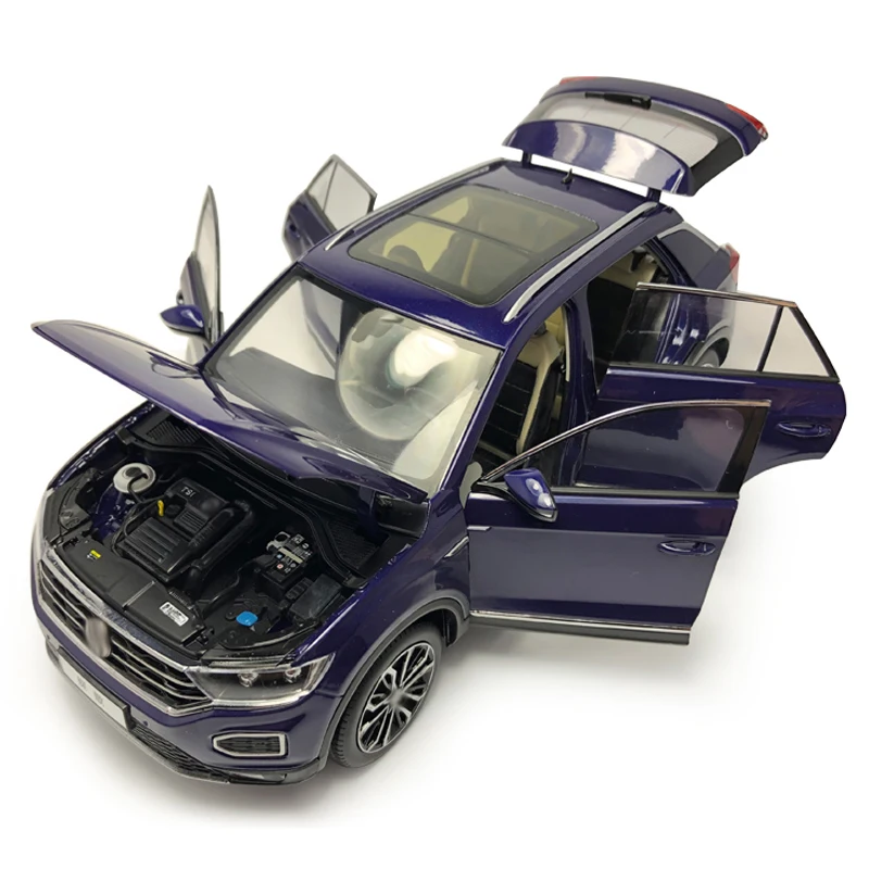 HOMMAT моделирования 1/18 весы T ROC SUV внедорожный металлического сплава Модель