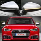 Защитная рамка для бокового крыла для Audi A4, A5, S4, S5, B9 накладка на зеркало заднего вида автомобиля, серебристая, матовая, хромированная