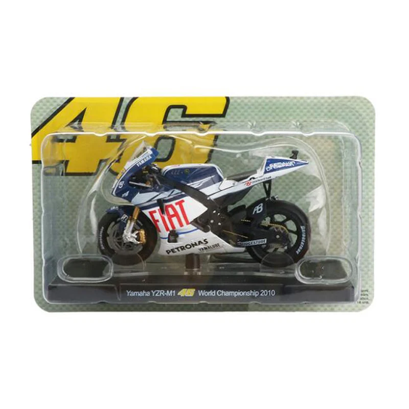 Championship 2010 Модель мотоцикла из 1:18 сплава, игрушечный моторный велосипед № 46, Чемпионат мира по мотокроссу, Внедорожный гоночный автомобиль, игрушки для детской коллекции - Цвет: Championship 2010