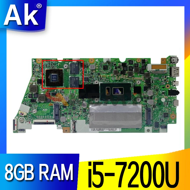 

UX430UN MB._8G/I5-7200U/AS (V2G) Laptop motherboard for ASUS ZenBook UX430UQ UX430UQK UX430UN UX430U original mainboard