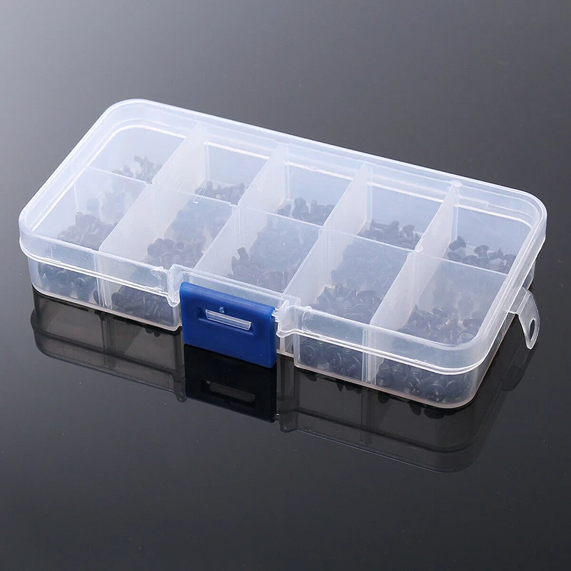 300 шт./компл. ноутбук Винты Комплект собрать крепление с плоской головкой Черный