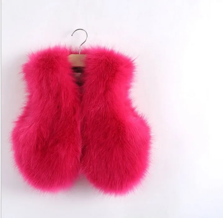 Детская одежда модная осенне зимняя куртка из искусственного меха детский жилет