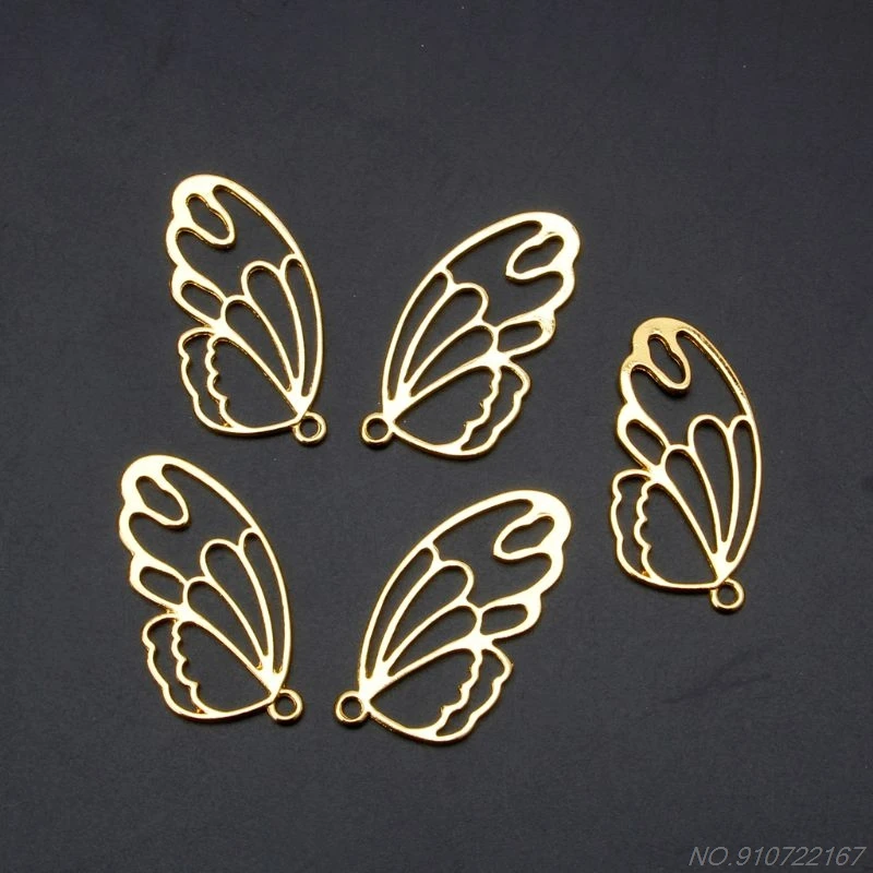 

5Pcs Feather Resin Frames Open Bezels Setting Blank Pendant Jewelry Making D14 20 Dropshipping