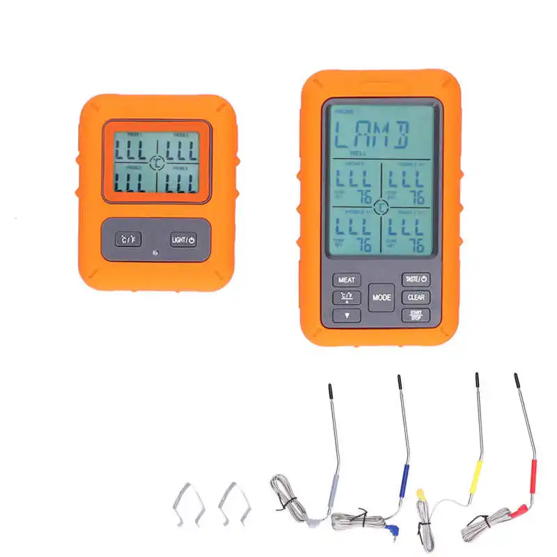 

Household Thermometers Wireless Digital Thermometer with Probes Grilling Baking Temperature Meter for Smoker Grill BBQ