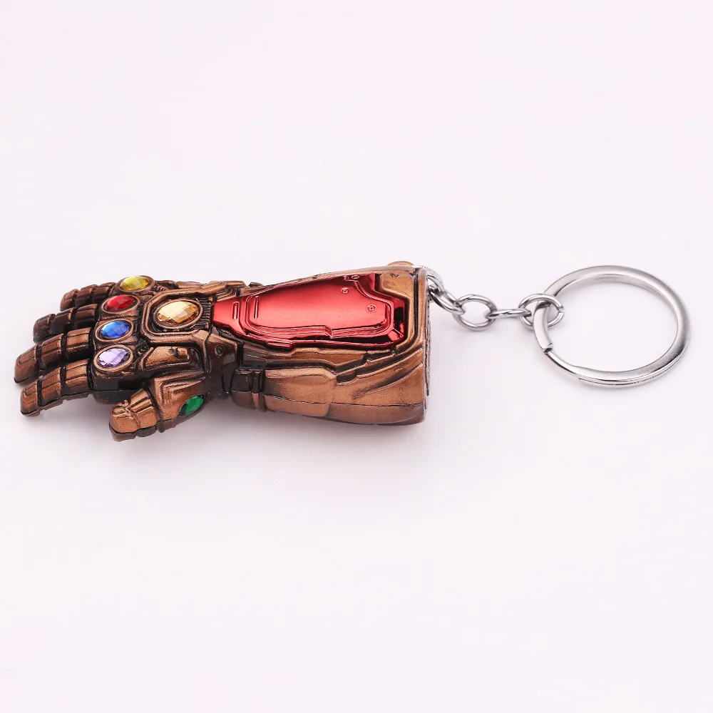 Anime Movie Figures Iron Man Gauntlet Keychain Toys Thanos Glove Thor Hammer Mjolnir Replica Kids | Игрушки и хобби