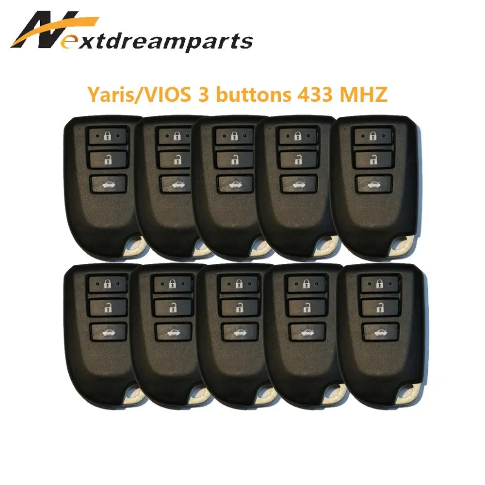 Оригинальный смарт ключ для Toyota Yaris VIOS 433 МГц 3 кнопки ключа BS1EW|Ключ от авто| |