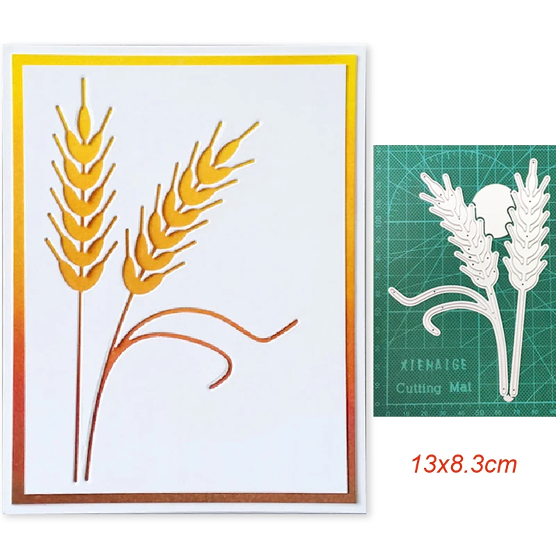 Ремесло умирает металлический Трафаретный вырубной штамп die cut пшеницы украшения