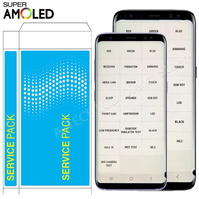 Оригинальный AMOLED G960 ЖК дисплей для Samsung S9 сенсорный экран с рамкой Galaxy Plus SM G965