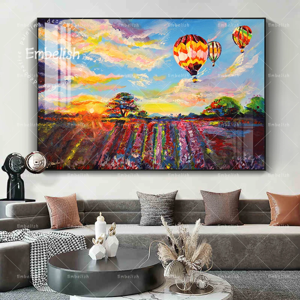 

1 Pieces Balloon Sky Landscape HD Print Canvas Oil Paintings For Living Room Wall Art Posters Home Decor Pictures