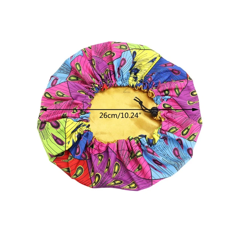 

Kids Silky Satin Bonnet Night Sleep Cap Double Layer Reversible Adjustable Floral Print Sleeping Turban Hat Hair Wrap