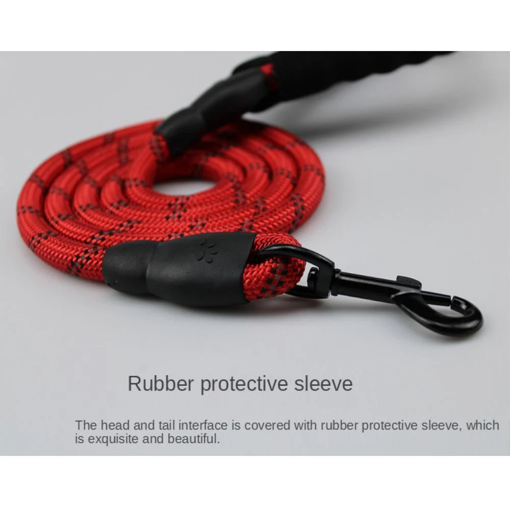 

Multicolor Training Rope Dog Leash Long Lead Line Reflective Comfortable Handle Large Dog Rope Leash