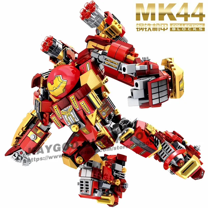 7110 MK46 Супер Герои Марвел Мстители Строительные блоки альтрон Железный человек