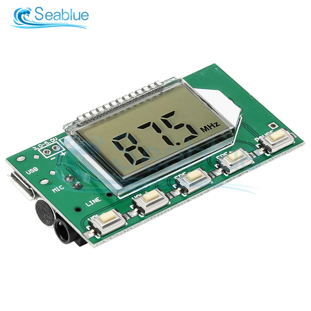 Модуль FM передатчика DSP PLL 87 108 МГц стерео Цифровая беспроводная микрофонная плата