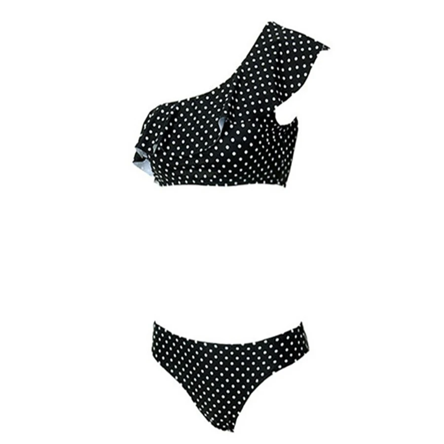 Бикини YICN женское на одно плечо пикантный Бразильский купальный костюм с