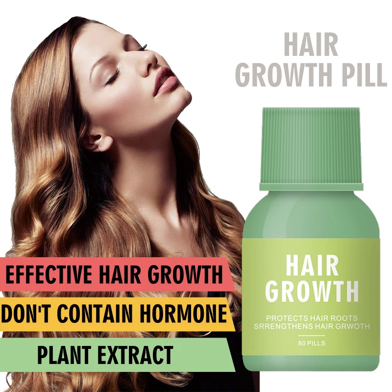 1 бутылка таблетки для роста волос уход за волосами против выпадения продукт