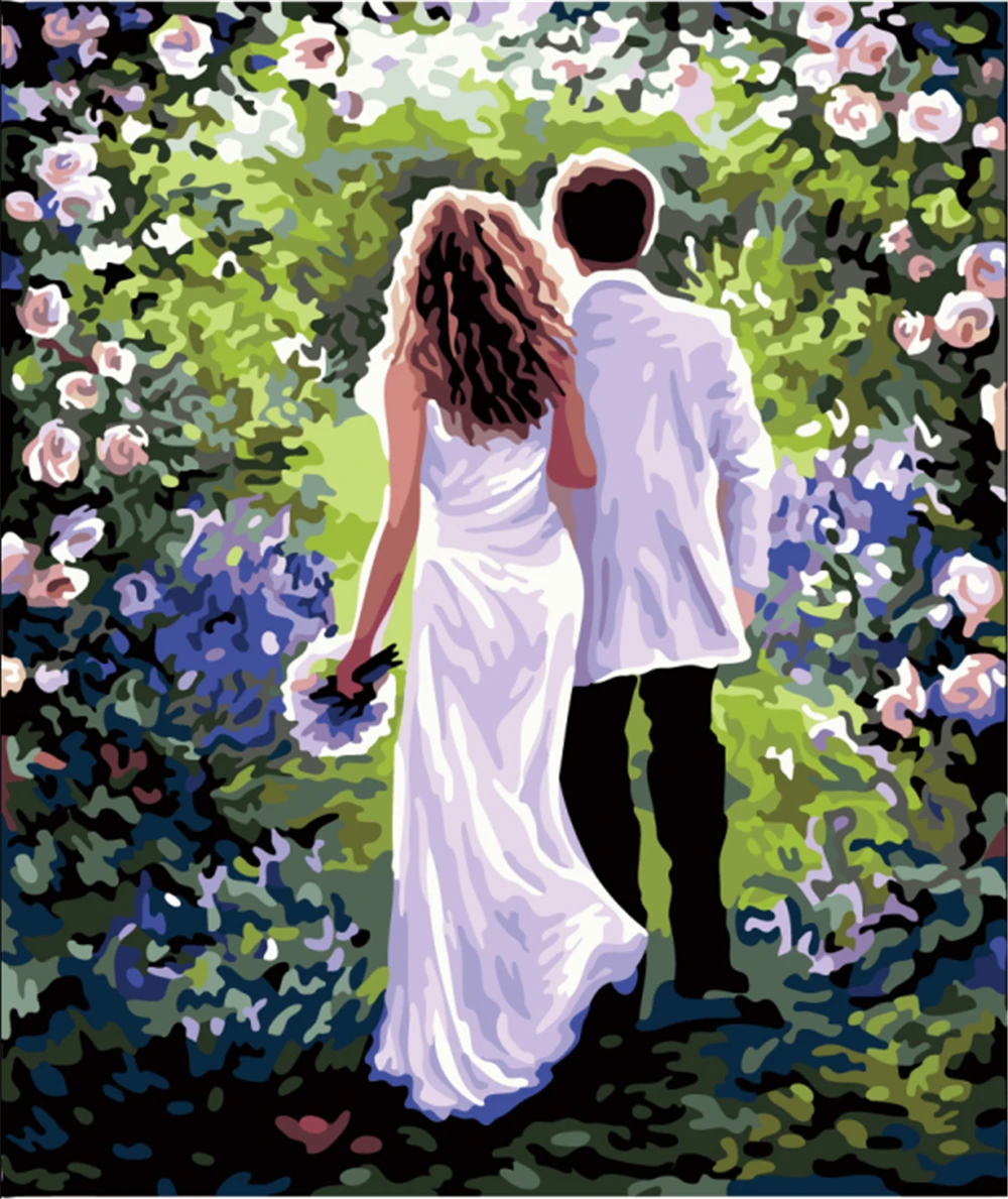 

Lifetime Oil Painting By Number Set On Canvas 40x51cm Frame Set Acrylic Paint For Adults Picture Drawing Color By Numbers