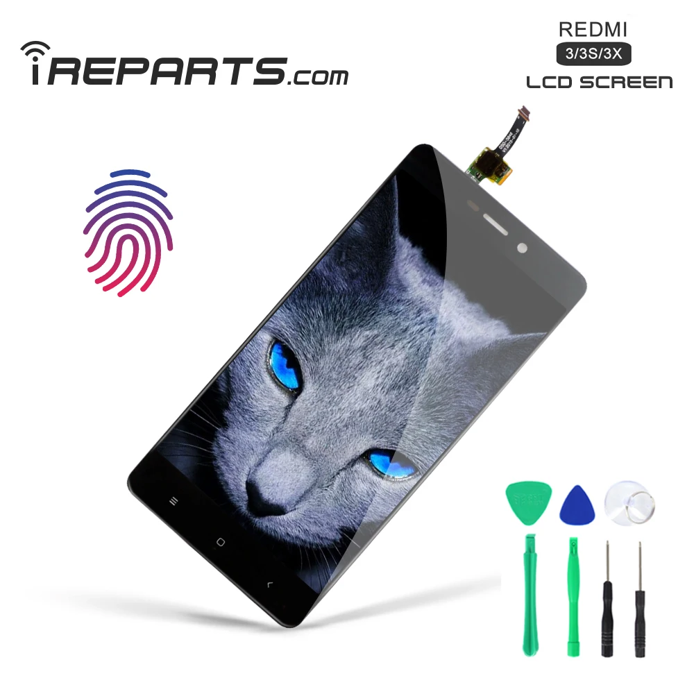 IREPARTS экран для Xiaomi Redmi 2 ЖК-дисплей 3 3s 3x дигитайзер замена Pantalla + Бесплатные