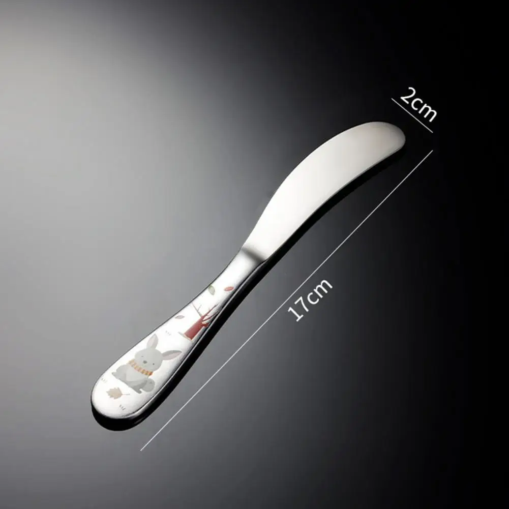 

Children Tableware Wear-resistant Anti-rust Mirror Polishing Cartoon Stainless Steel Kid Spoon Fork Knife for Home