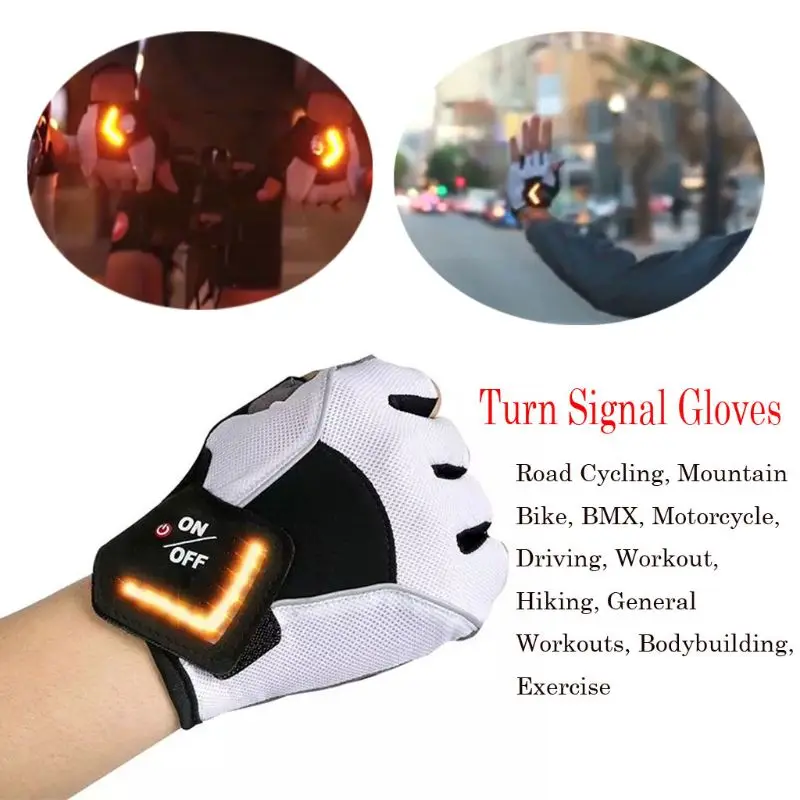 

Интеллигентая (ый) светодиодный поворотник Предупреждение светильник уличные Верховые перчатки Для мужчин Для женщин Для мужчин велосипед...