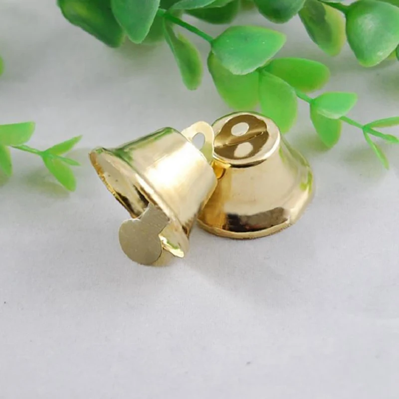 Рождественские колокольчики золотые металлические декоративные рождественская