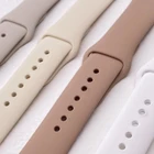 Браслет для Apple Watch 44 мм 40 мм iWatch BAND 42 мм 38 мм series 7 6 SE 5 4 3 Силиконовый ремешок для смарт-часов Apple watch band 45 мм 41 мм