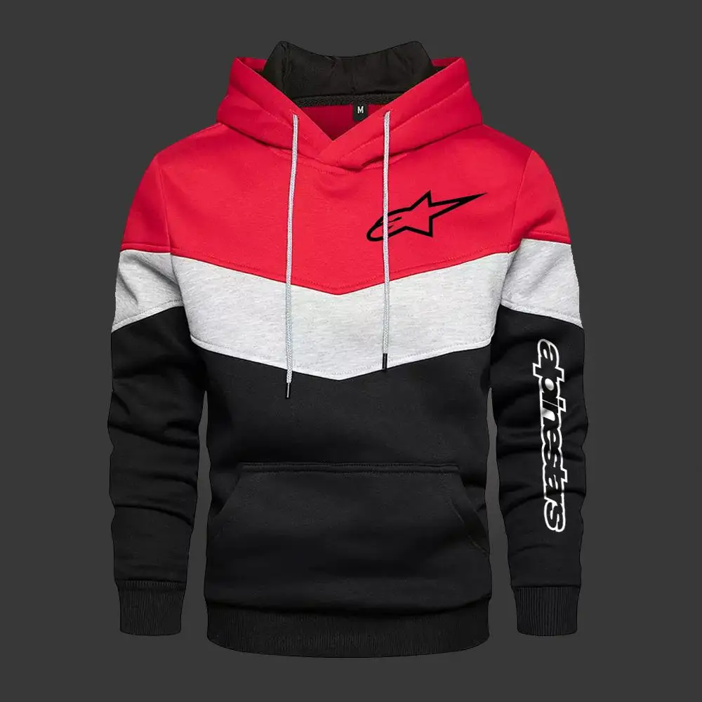 

2021 Men's Hooded Alpinestars Color Fashion Sweatshirt Long Sleeve Autumn Spring Casual Hoodie Sports Patchwork Sweatshirt XL