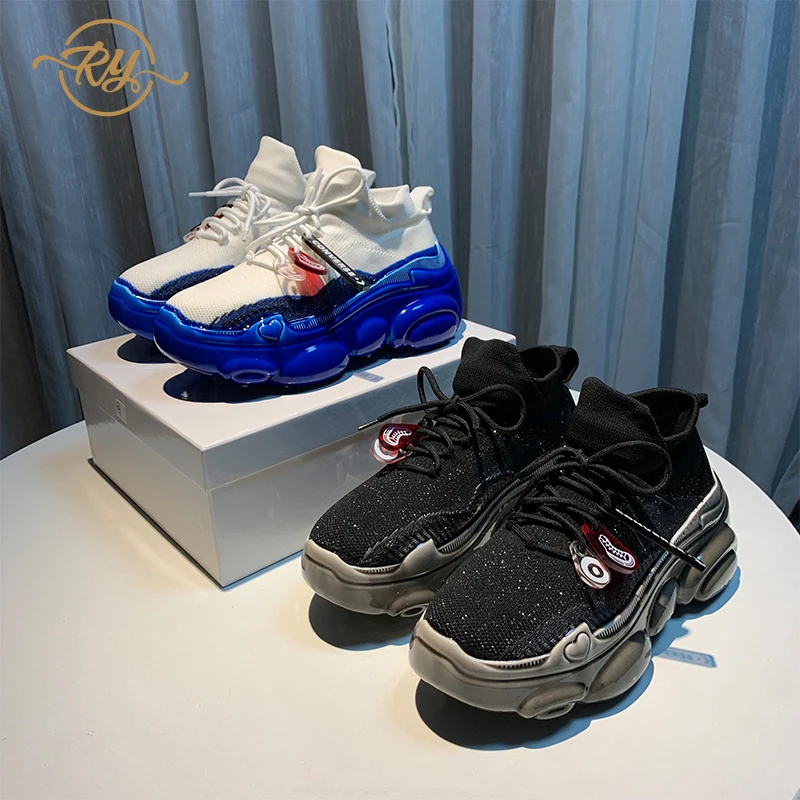 RY RELAA женские кроссовки 2018 модные на платформе стильная женская обувь танкетке