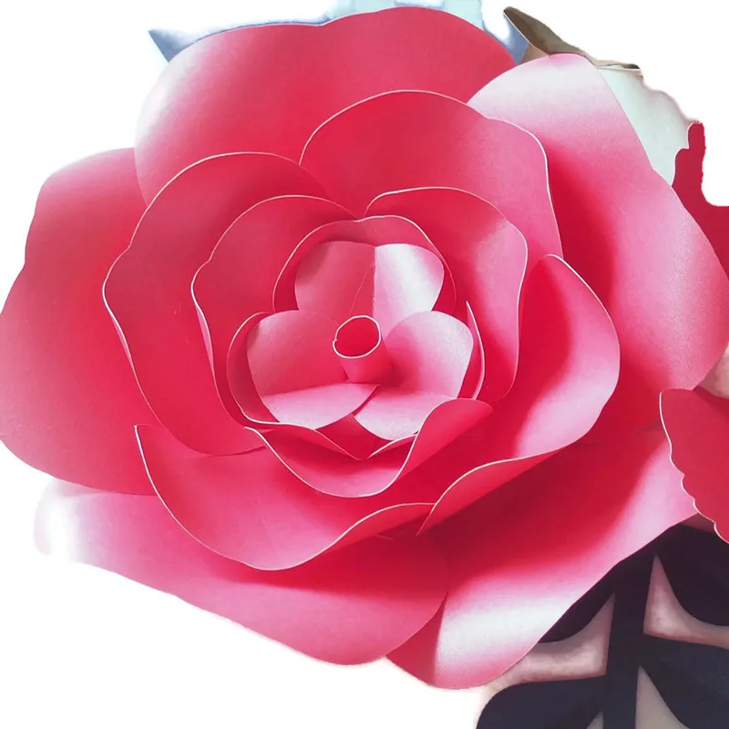 6 шт. + листья гигантские бумажные цветы