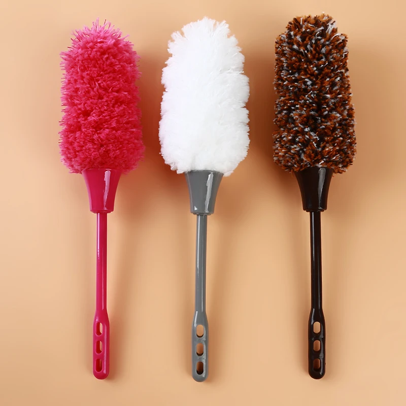 

Soft Microfiber Cleaning Duster Dust Cleaner Handle Feather Static Anti Magic Household Cleaning Tools