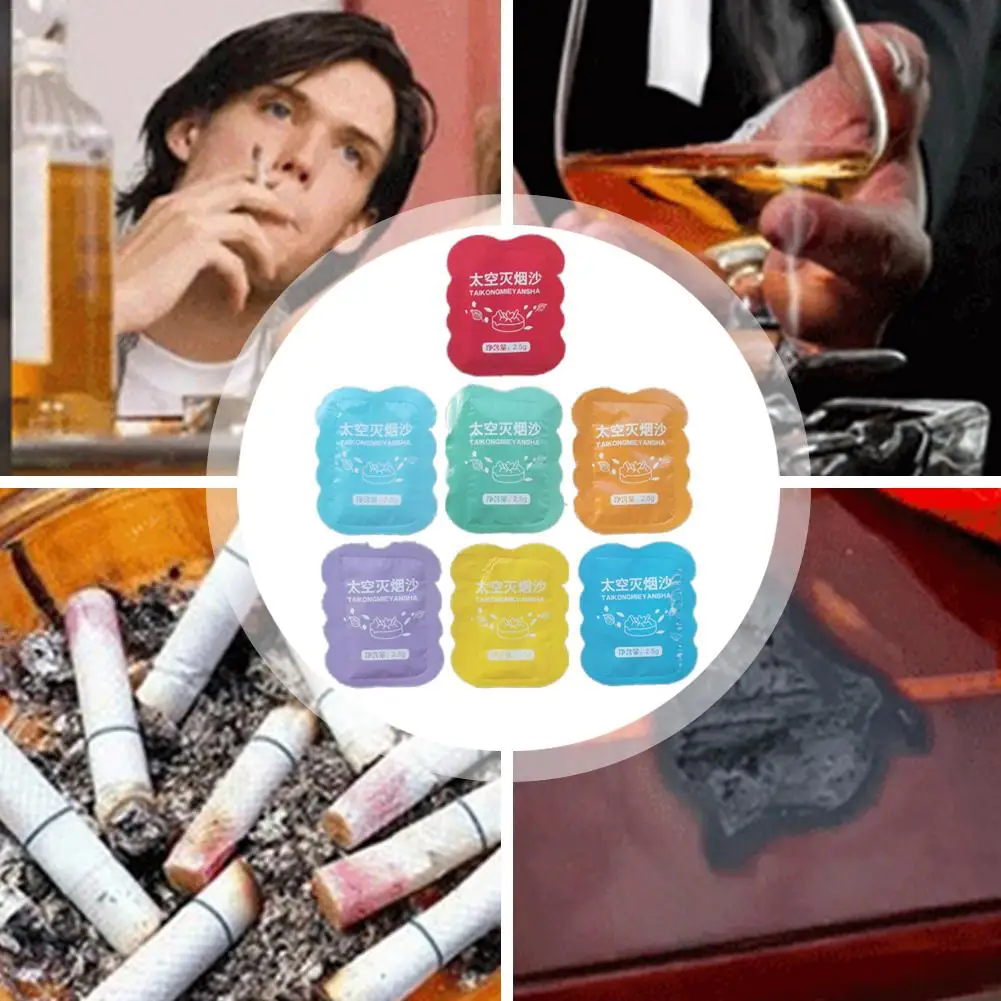 

New Ashtray Cleaning Companion Adsorption Soot Remove Ashtray Smell Eliminate Smoke Clean Smoke Sheet Cigarette Accessories Sand