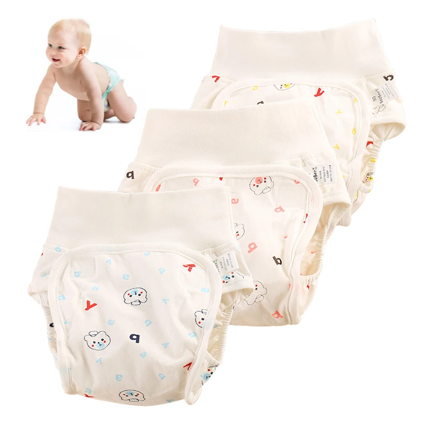 

Cotton Baby Nappies Diaper Reusable Washable Children Cloth Diapers Nappy Cover Waterproof Newborn Infant Traning Panties Pocket