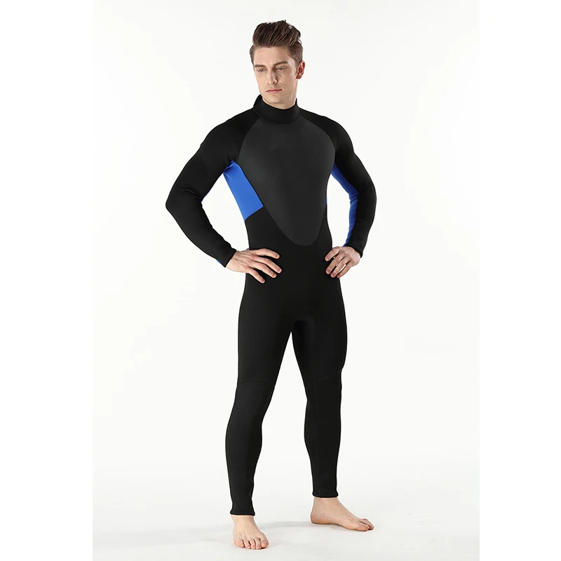 Костюм для дайвинга мужской полноразмерный гидрокостюм 3 мм неопреновый