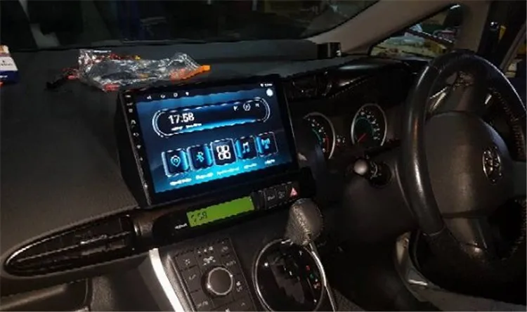 Yulbro четырехъядерный andriod автомобильный dvd для Toyota Wish Левостороннее и правостороннее вождение автомобиля мультимедийное радио с bluetooth gps навигацией