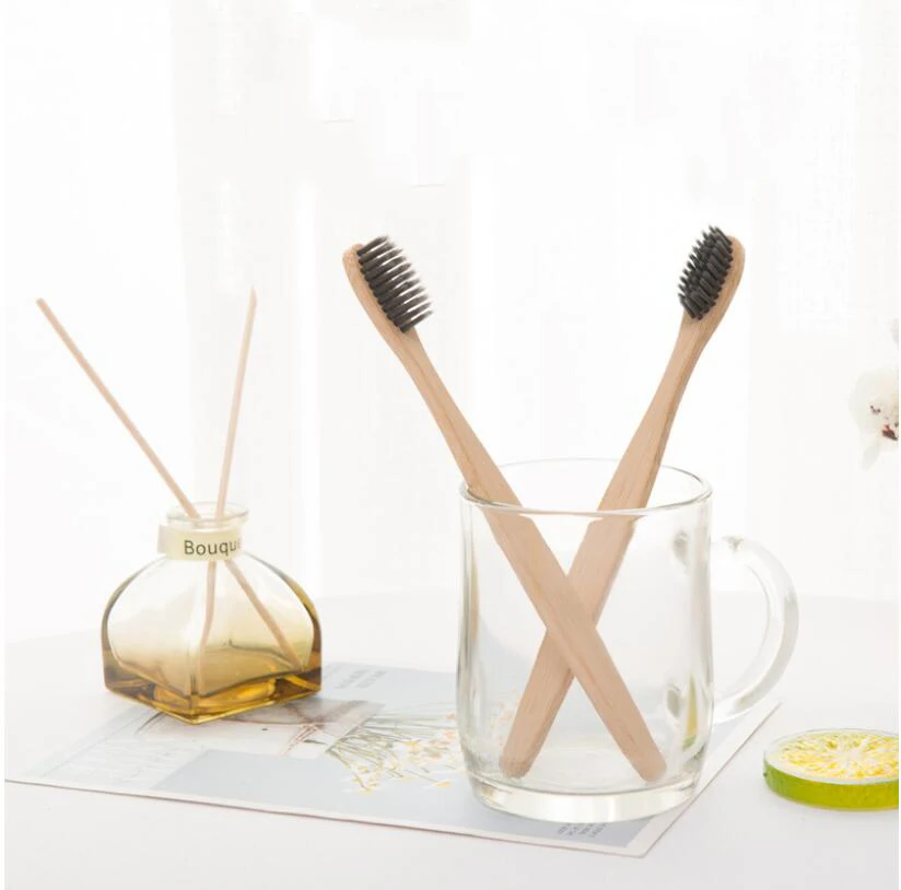 12 шт. Экологичная щетка для зубов натуральная чистая бамбуковая зубная Мягкая