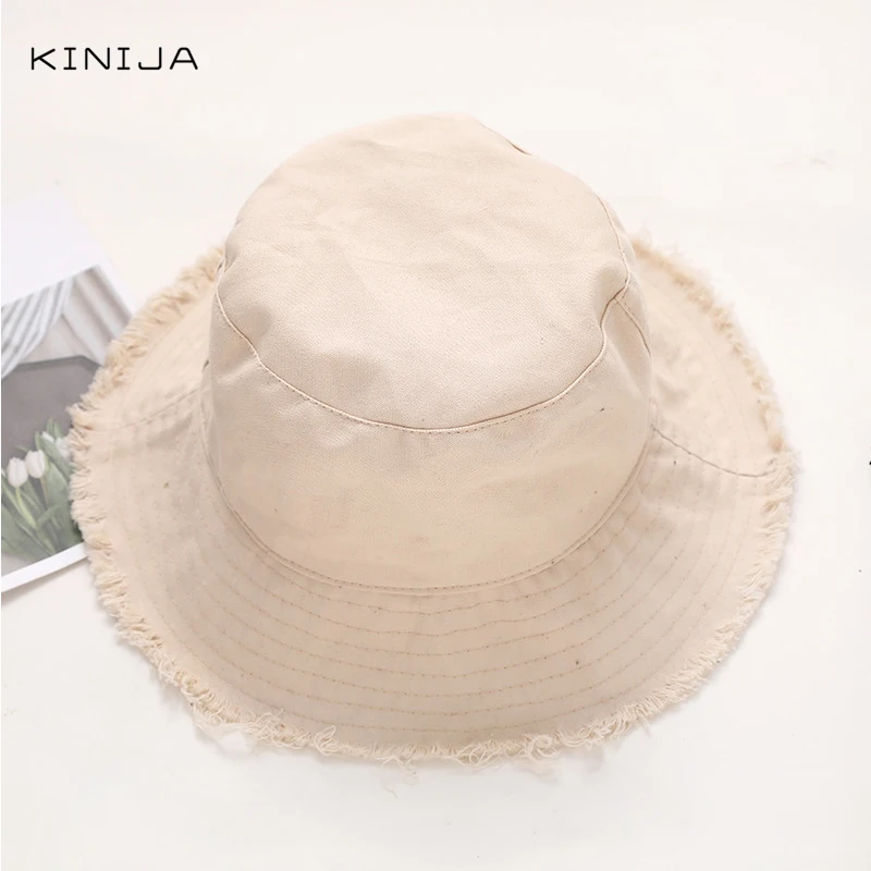 Женская панама для заусенцев складная шляпа бассейна Солнцезащитная улицы одноцветная рыбака шапка