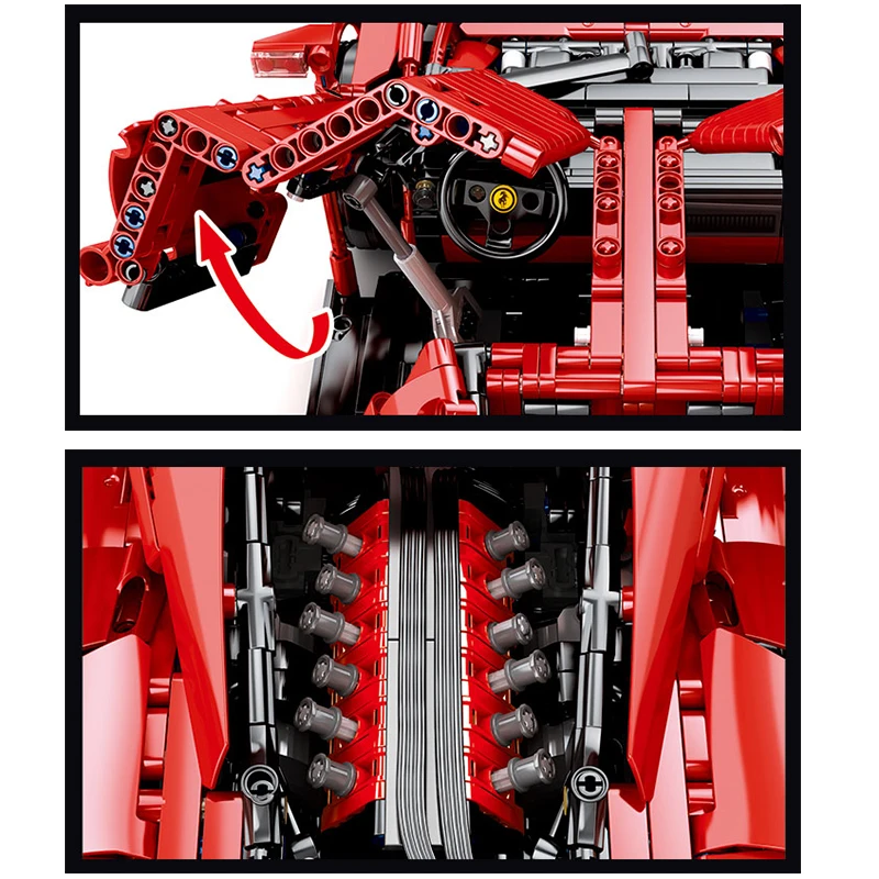 RC 2615 шт Ferraried Enzo спортивный автомобиль 1:10 модель строительные блоки Развивающие