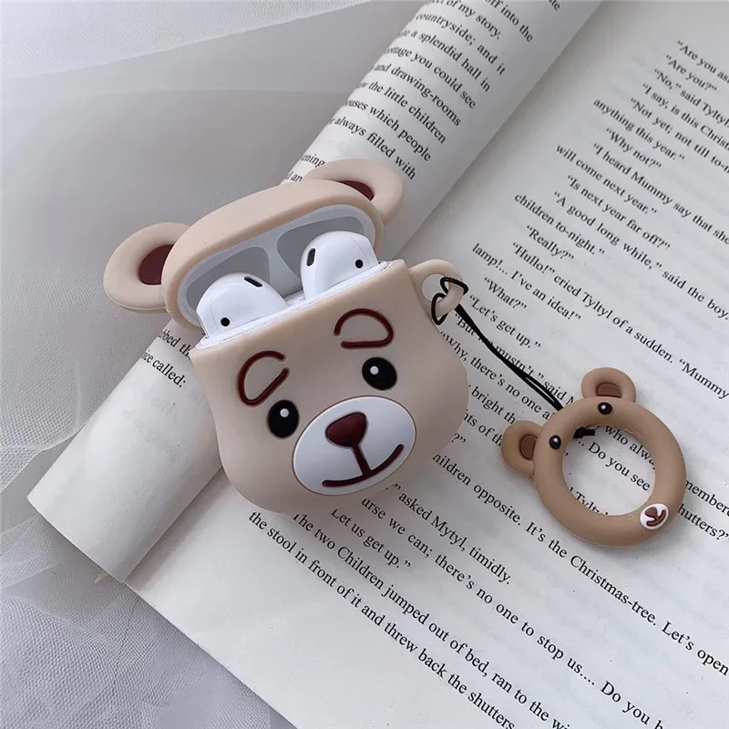 Чехол для Airpods, силиконовый прелестный, в мультяшном стиле, из термопластичного полиуретана, чехол для Airpod, чехол для Air Pods, беспроводная bluetooth-гарнитура для зарядки, Etui