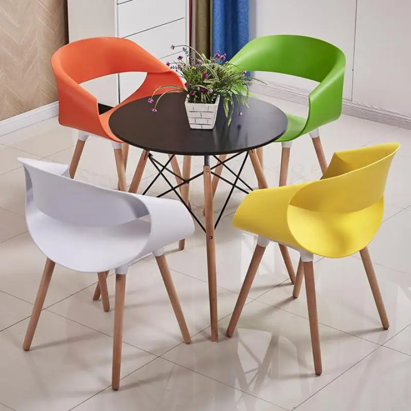 Стол для ведения переговоров и стул простые современные продажи офисный ресепшн