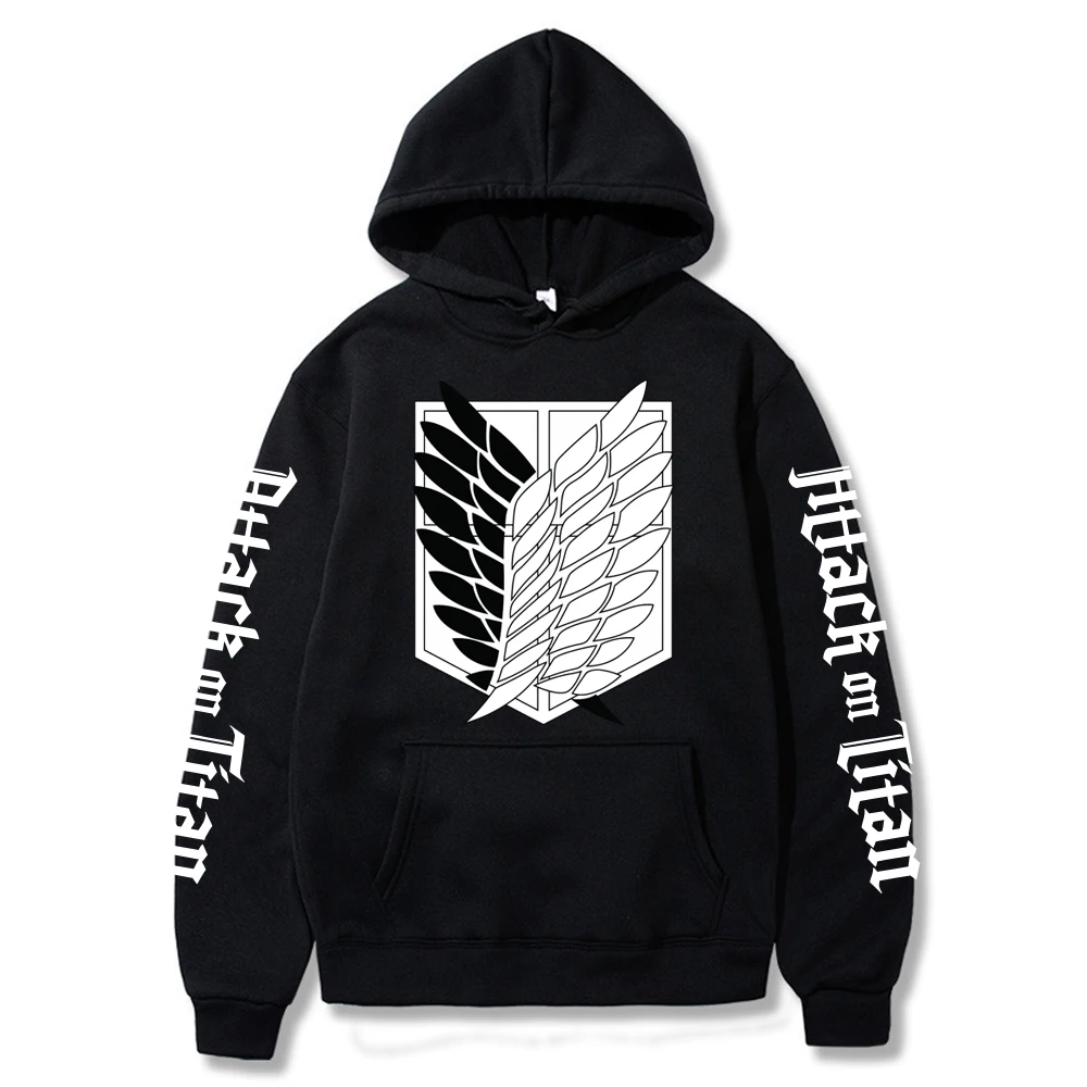 

Men's Hoodie Attack on Titan Printed Men/women Clothes Hoodie Streetswear Sweatshirt Hoodies Tops Harajuku