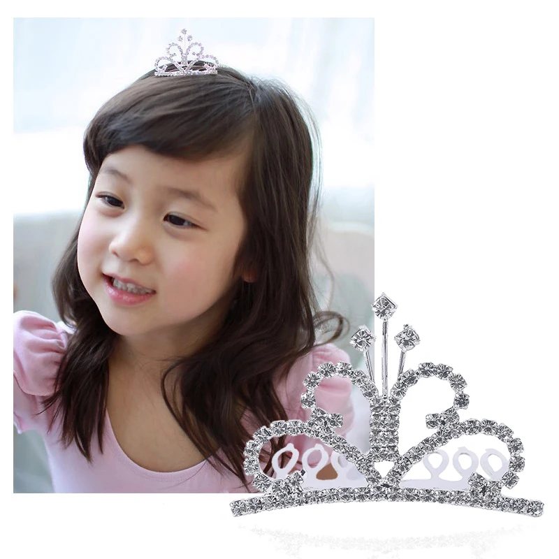 Тиара для девочек розовые стразы вечерние украшения волос аксессуары | Украшения