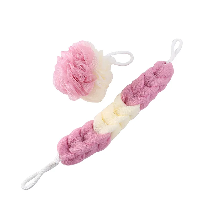 

Household Scrubbing Towel Bath Flower Bath Ball Adult Bathing Long Strip Scrubbing Towel Rubbing Mud and Pulling Back Artifact