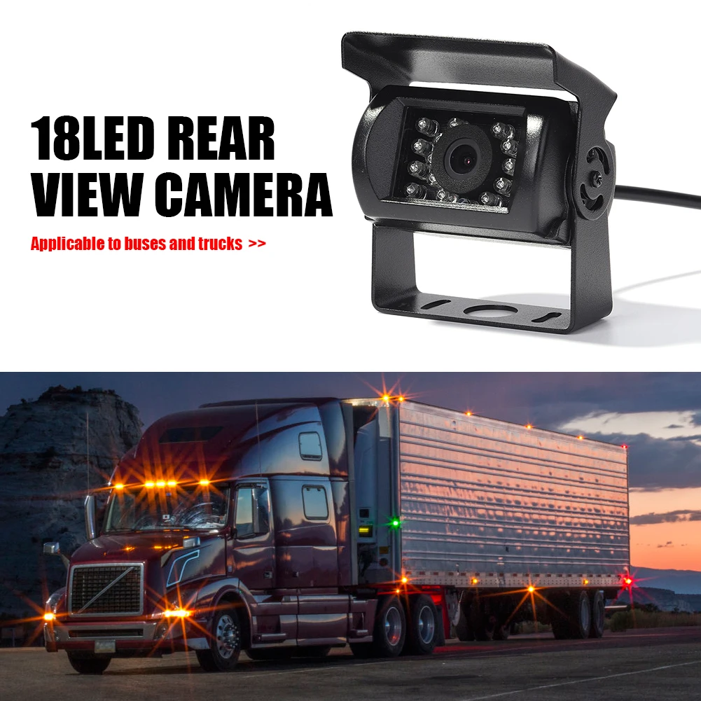 Truck Car Rear View Camera 18 LED Waterproof HD Night Vision Reversing Auto Parking Monitor for Bus Van Vehicle Backup | Автомобили и