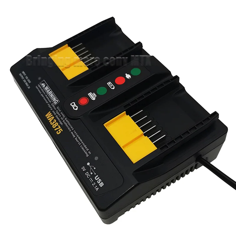 EU Plug Charger for Worx WA3875 20V 18v Li-ion battery 3.0A charger WA3520 WA3525 WA3578 WA3575 WA3742 Fast | Электроника