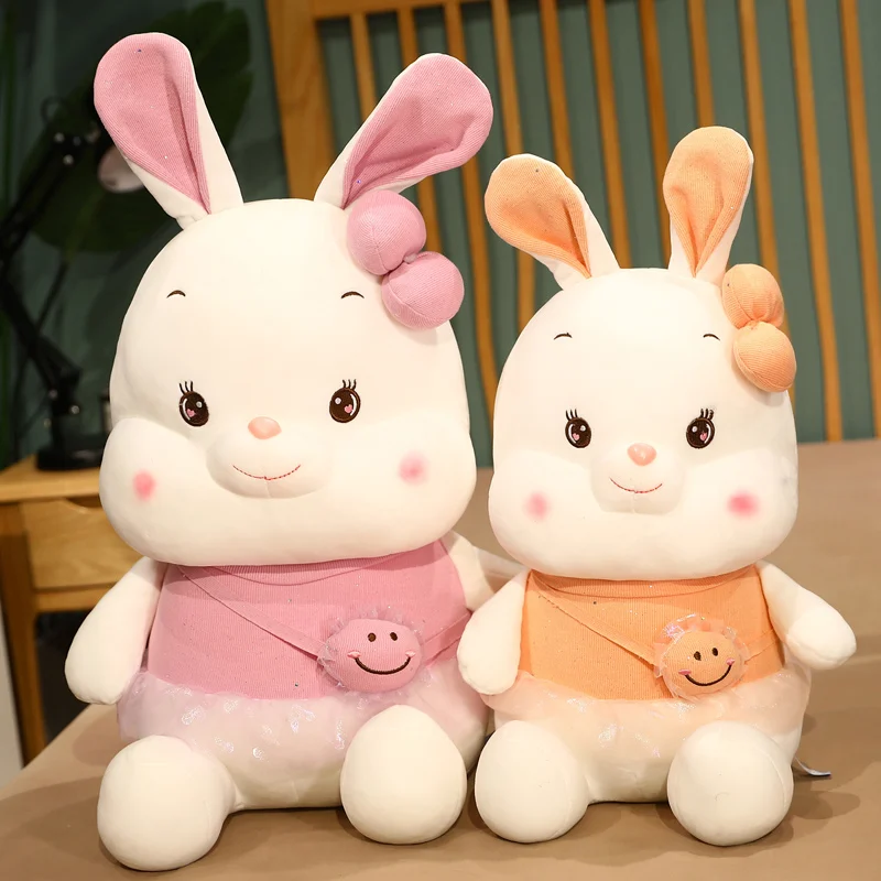 

35 to 80 cm cute backpack rabbit healing birthday gift plush toys bedroom decorations to accompany sleeping and explosion models