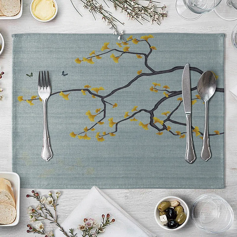 Цветочная индивидуализированная Подложка для столового стола подставка цветок