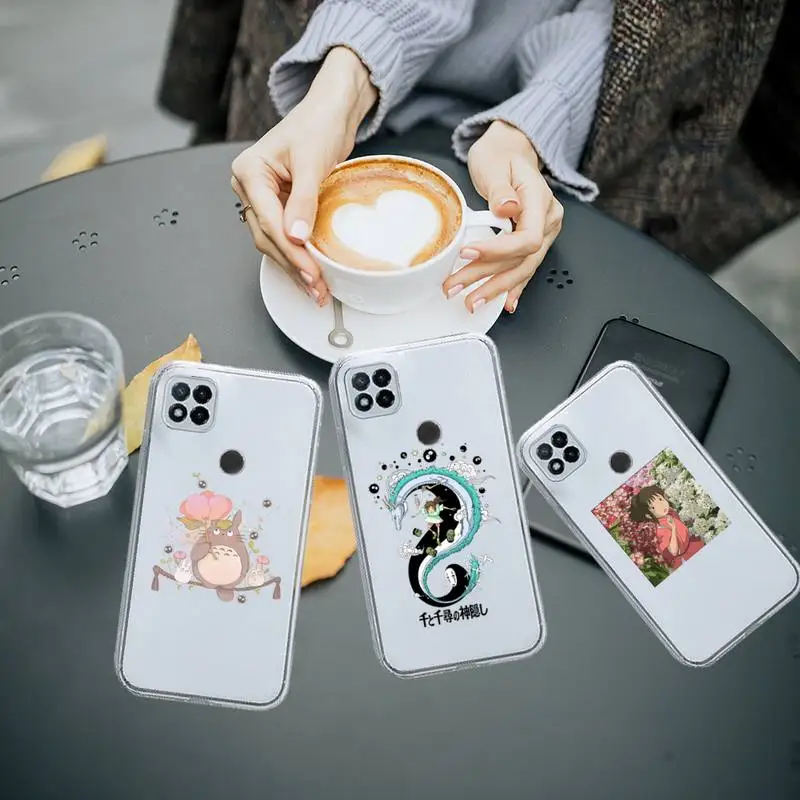 

Spirited Away Japan anime Totoro Phone Case Transparent for Xiaomi redmi note 8 9 10 11 t lite pro ultra mix 4 K40