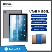 uniwa utab m1050l 10 1 inch tablet pc phone android 9 0 3gb ram 64gb rom 13mp rear camera helio p60 octa core tablet
