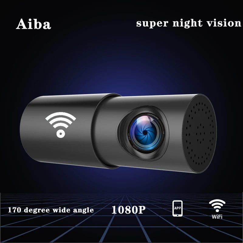 Aiba A10 Dash Cam Wi Fi APP 1080P видеорегистратор HD ночного видения Автомобильная камера 24